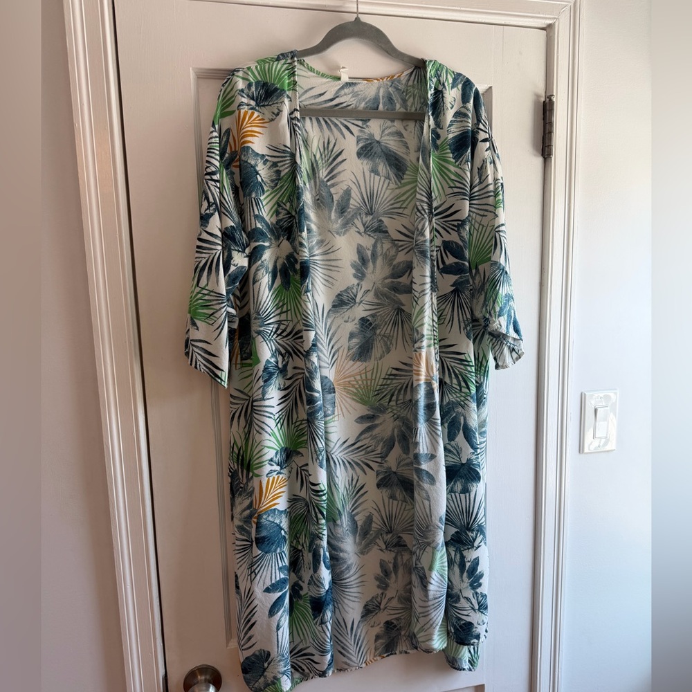PinkBlush🌴 CoverUp Kimono Palm Medium